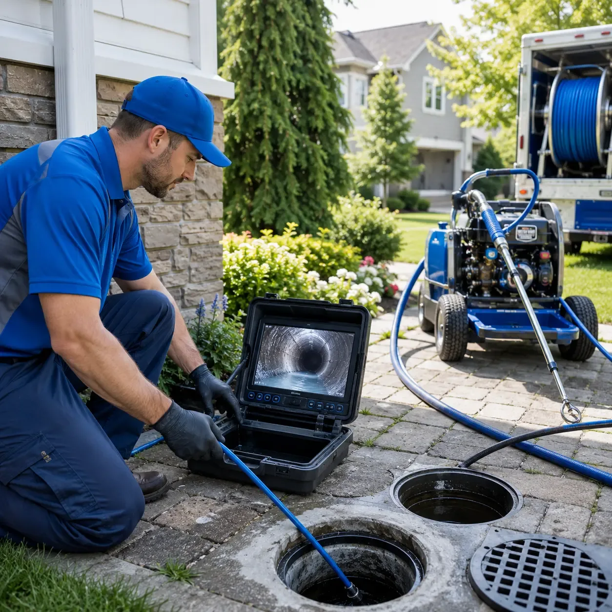 Outdoor drain cleaning professionals serving Manhattan, IL